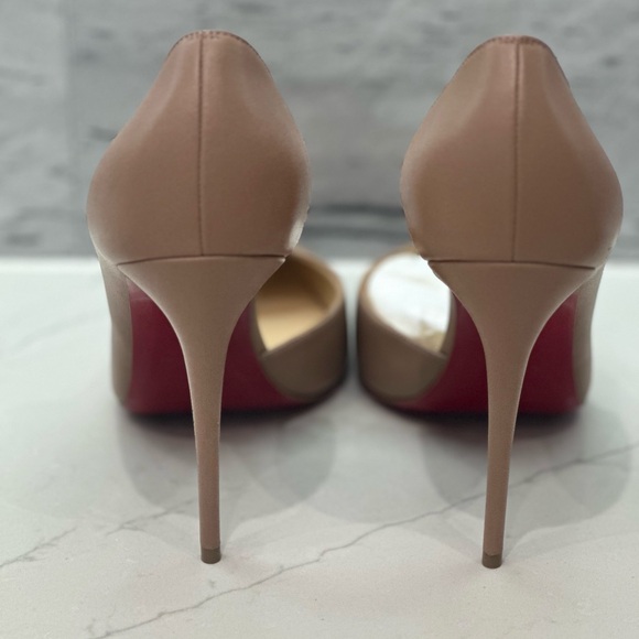 Christian Louboutin , new size 8 , never used, model iriza 100 Nappa color blush - Picture 5 of 7